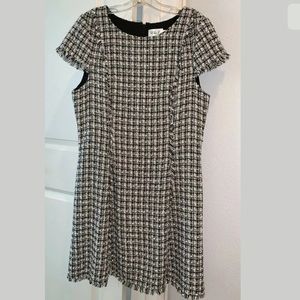 Eliza J Black and White Dress w/ Pockets